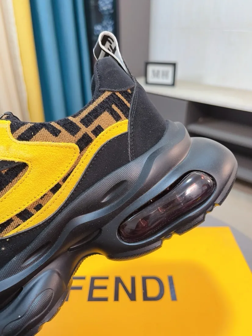 Men's shoes 💰438🌹🌹【fendi Fendi】: 🔝High-end brand of men's shoes: high-top series: official website 1:1 latest masterpiece: the upper is made of brand fabric with imported cowhide technology, ➕🐑made in sheepskin👍, making walking more convenient and comfortable, a stunning work, compared with the official quality, the beautiful 1:1 replica [color]! Create a fashionable personality to set off your uniqueness! A must-have for trendy men! 🔥Size: 38-44.